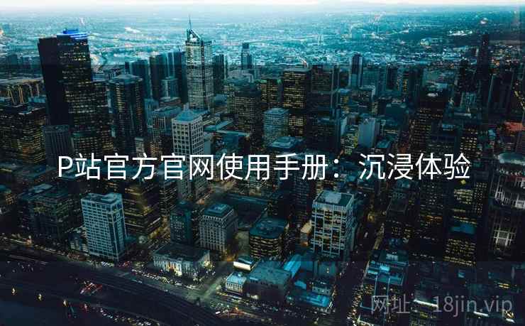 P站官方官网使用手册:沉浸体验
